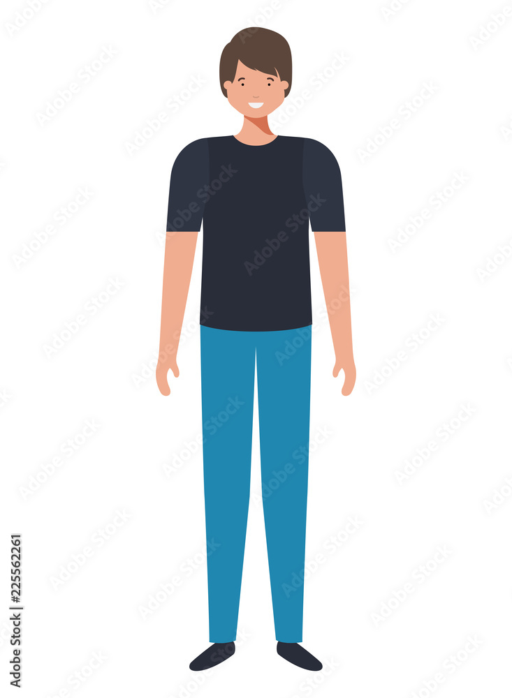 young man avatar character young man avatar character