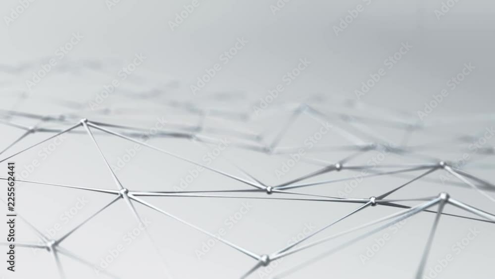 Abstract background with animation of waving and vibrating network surface. Technological movie about data transfer or social communication. Animation of seamless loop. Abstract background with animation of waving and vibrating network surface. Technological movie about data transfer or social communication. Animation of seamless loop.