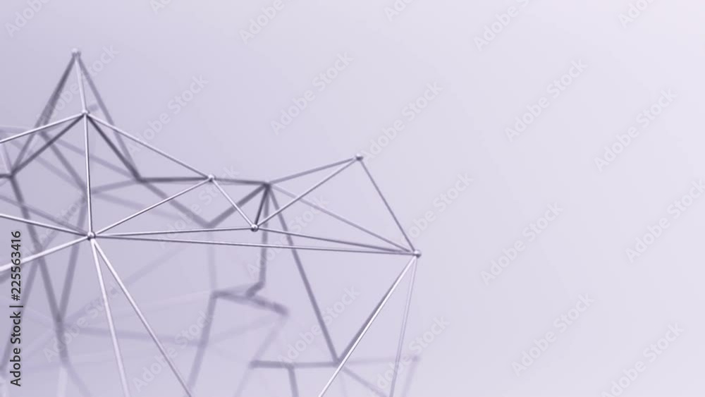 Abstract background with animation of waving and vibrating network surface. Technological movie about data transfer or social communication. Animation of seamless loop. Abstract background with animation of waving and vibrating network surface. Technological movie about data transfer or social communication. Animation of seamless loop.