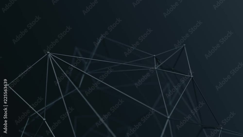 Abstract background with animation of waving and vibrating network surface. Technological movie about data transfer or social communication. Animation of seamless loop. Abstract background with animation of waving and vibrating network surface. Technological movie about data transfer or social communication. Animation of seamless loop.
