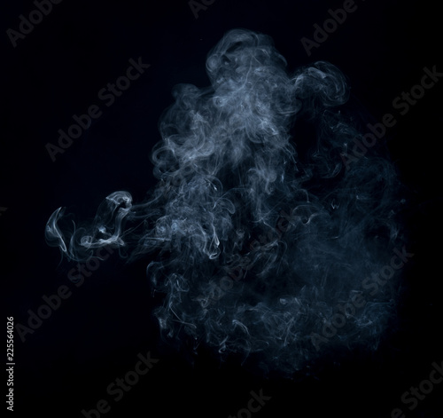 Smoke on a black background © showcake