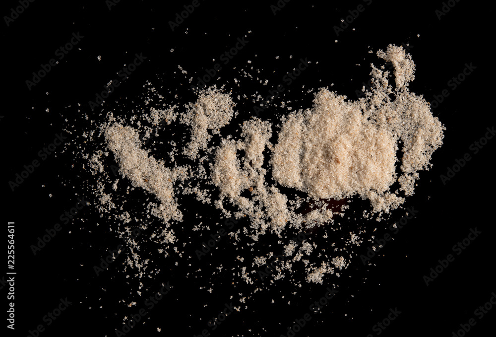 Soup seasoning on black background Soup seasoning on black background