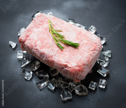 Beef freezer on ice photo