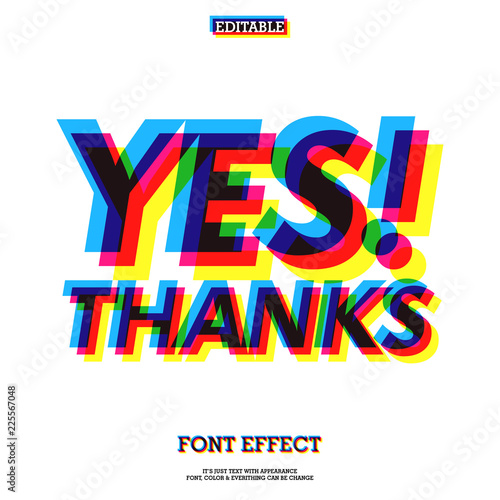 Overprint Colors text effect with Cool Print Effects