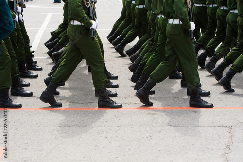 The parade of soldiers photo