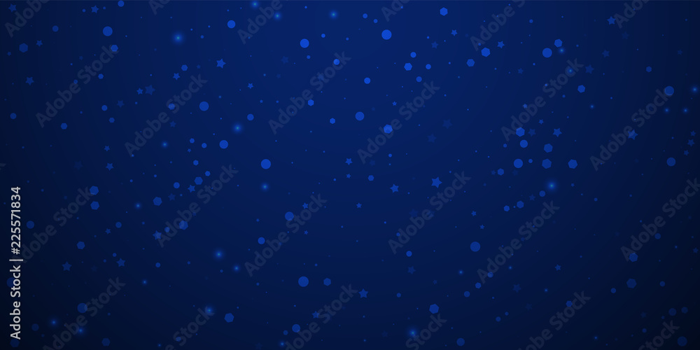 Obraz premium Magic stars random Christmas background. Subtle fl