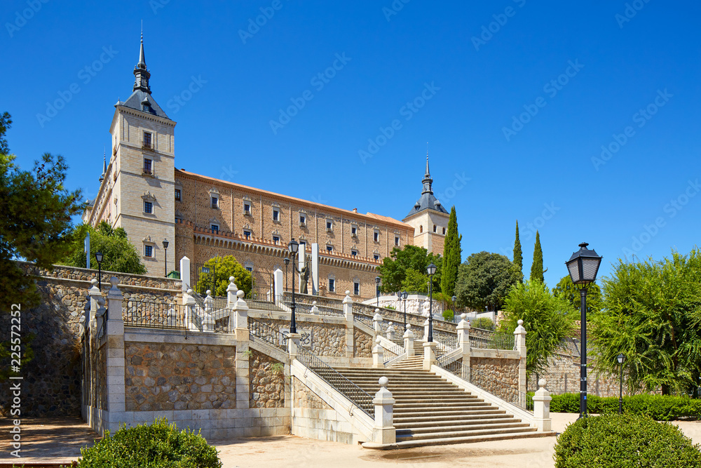 Alcazar of Toledo, Spain - obrazy, fototapety, plakaty 