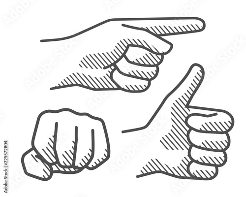 Drawing hand sign 2