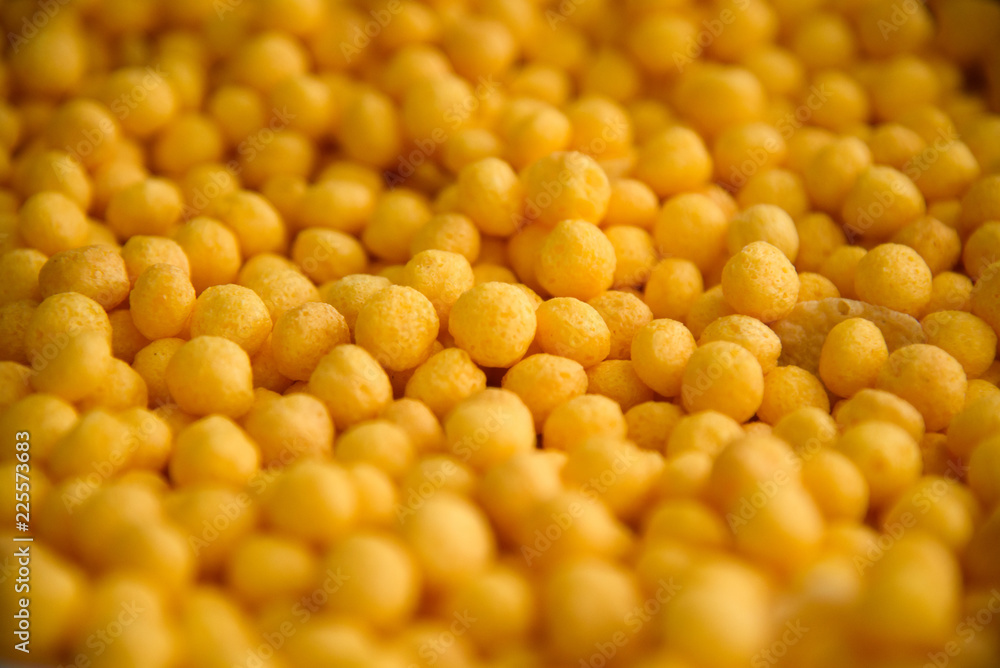 Morning dry breakfast cereals, crispy corn balls. Morning dry breakfast cereals, crispy corn balls.