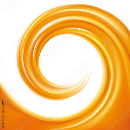 Vector abstract background. Frame of curl fluid surface