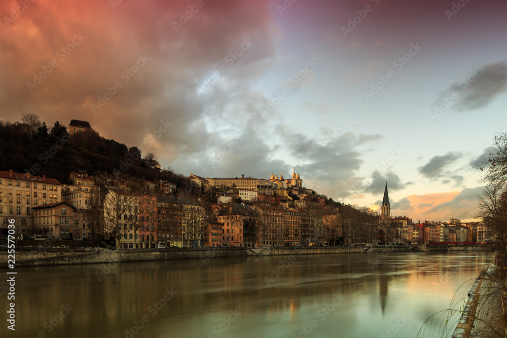 Fototapeta premium Ville de Lyon