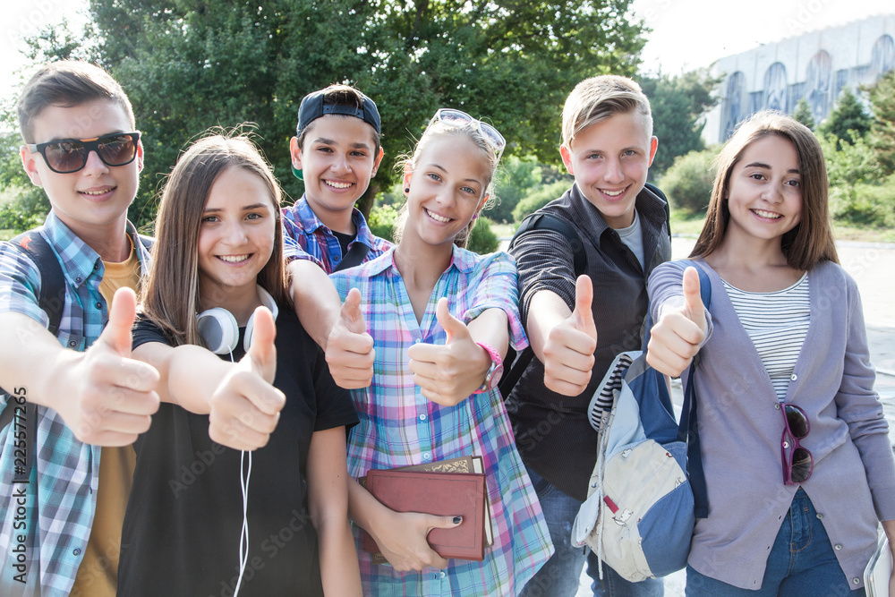 teens in park