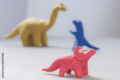 plasticine dinosaurs