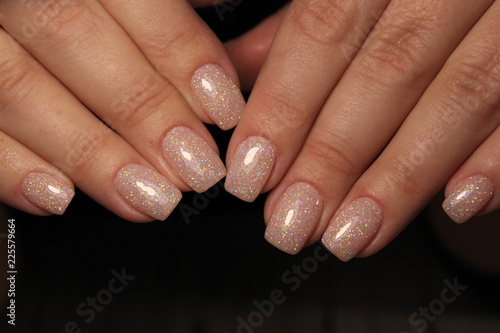 beautiful gel lacquer manicure