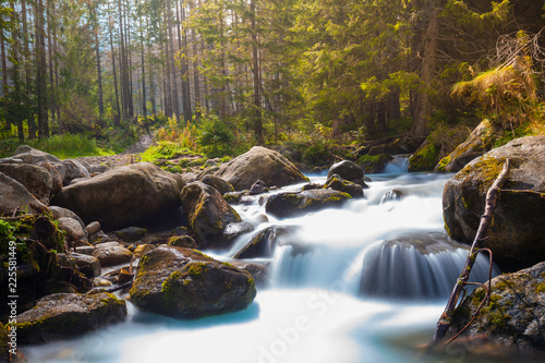 Obraz na płótnie Waterfall blurred w salonie