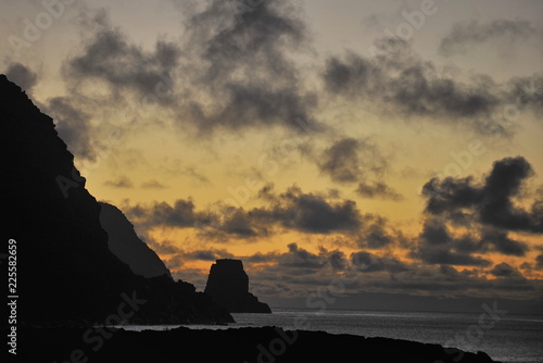 Easter Island. The picturesque coast of the Pacific Ocean. photo