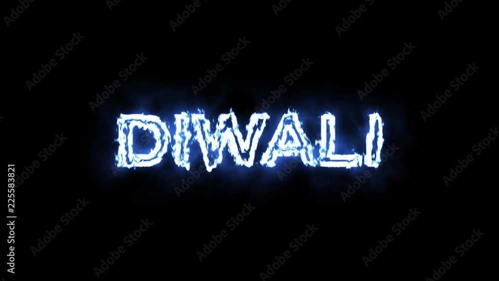 Diwali Holiday fire animation on black background Diwali Holiday fire animation on black background