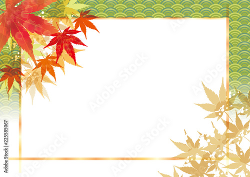 和柄 和風のイメージ背景 紅葉 年賀状 秋 お正月のイメージイラスト 横 Stock ベクター Adobe Stock 和柄 和風のイメージ背景 紅葉 年賀状 秋 お正月のイメージイラスト 横 Stock ベクター Adobe Stock