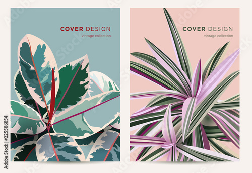 Tableau sur toile Print design concept in vintage style