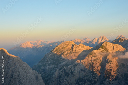 Scarlet Mountains in the early morning light 