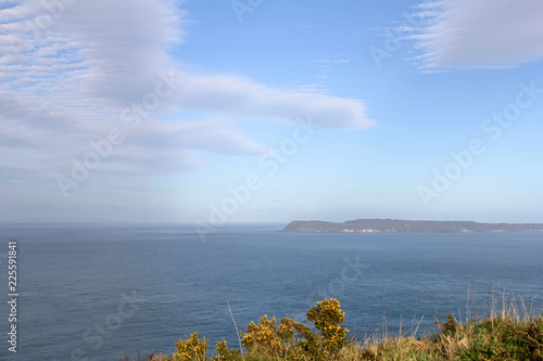 landscape with sea and blue sky