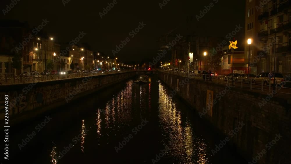 Belgium Brussels night views of the city. Belgium Brussels night views of the city.