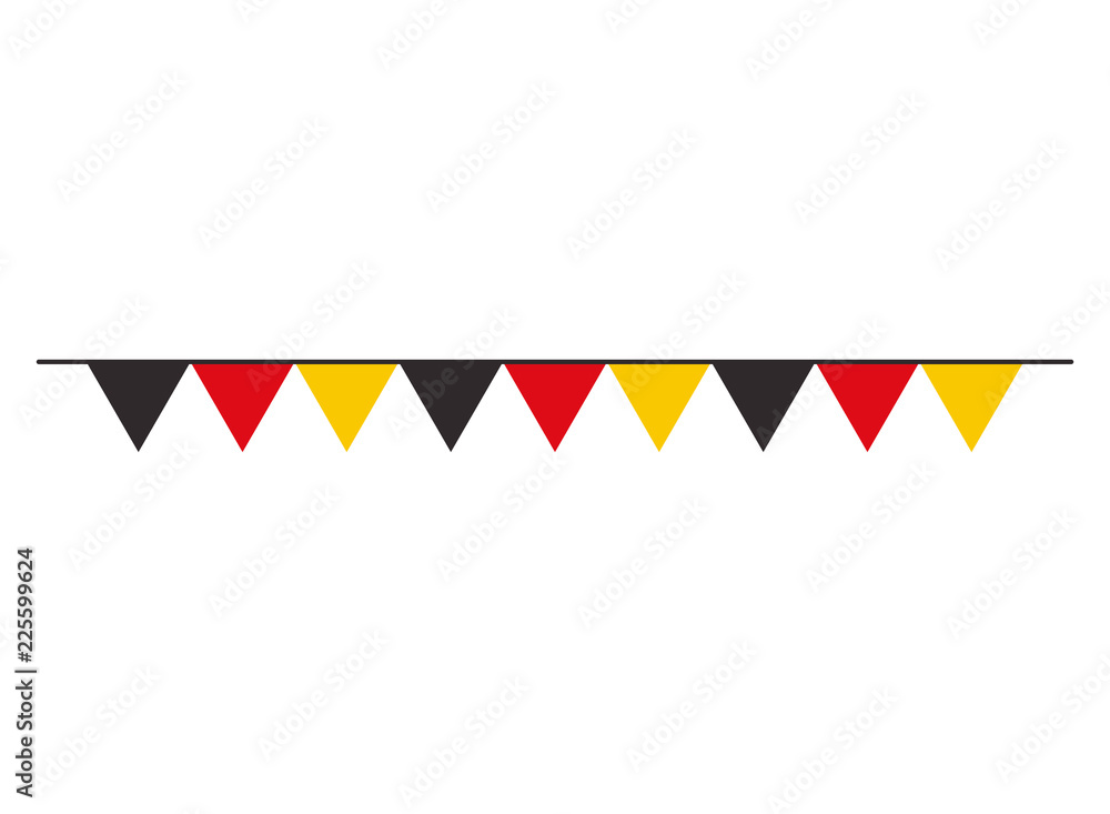 garland flag germany decoration celebration garland flag germany decoration celebration