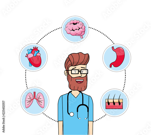 doctor stethoscope with prevention diagnosis