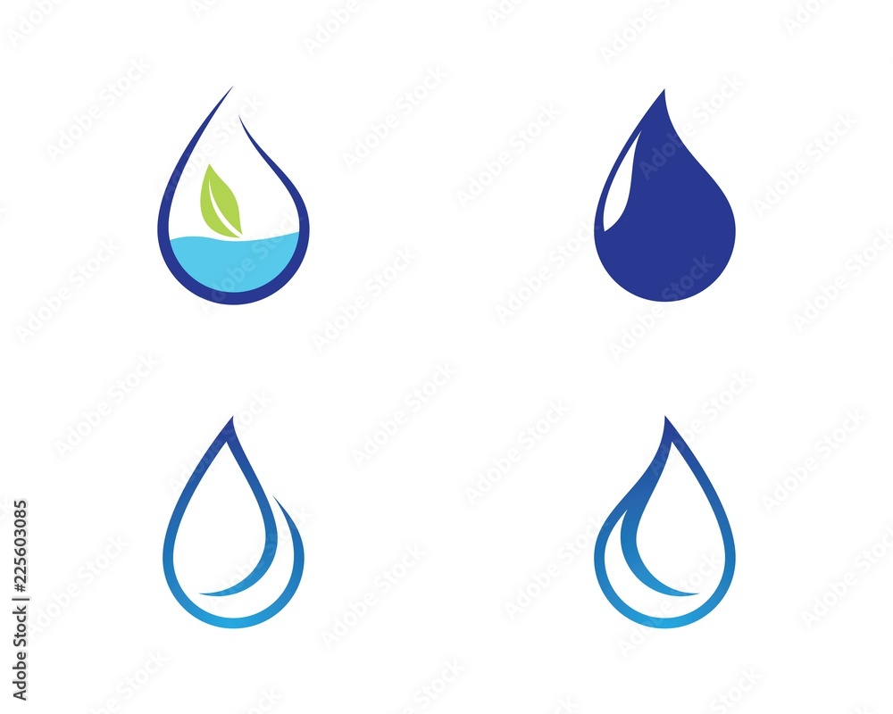 Water drop logo icon Water drop logo icon