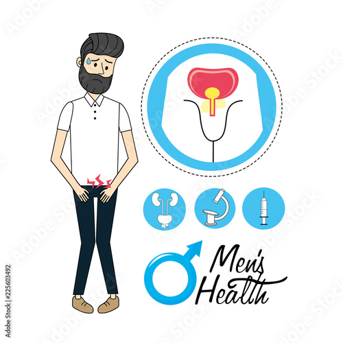 man with urinary system infection diagnosis