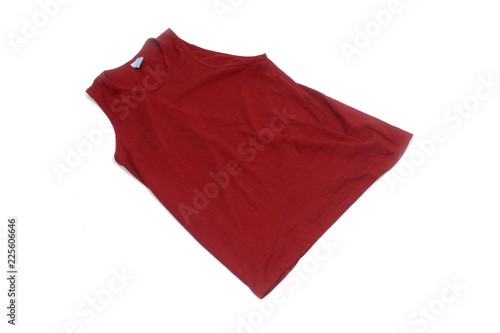 Red t-shirt isolated