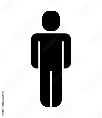 human figure silhouette isolated icon