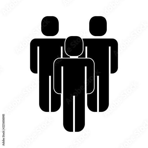 group of people teamwork silhouette