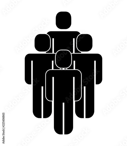 group of people teamwork silhouette
