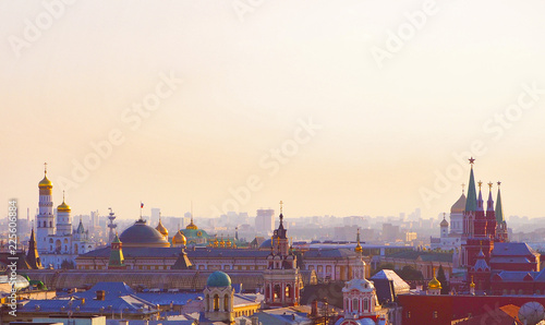 View of Moscow from the observation platform on the Lubyanka of the store Children's Shop