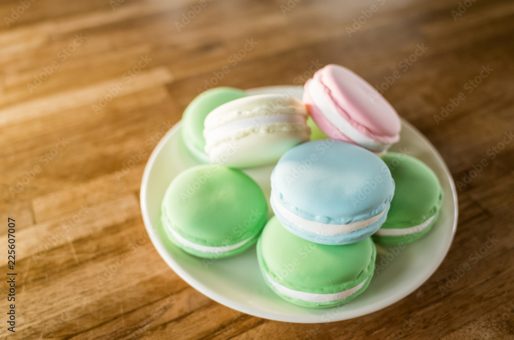 macarons on the table macarons on the table