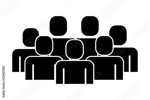 group of people teamwork silhouette