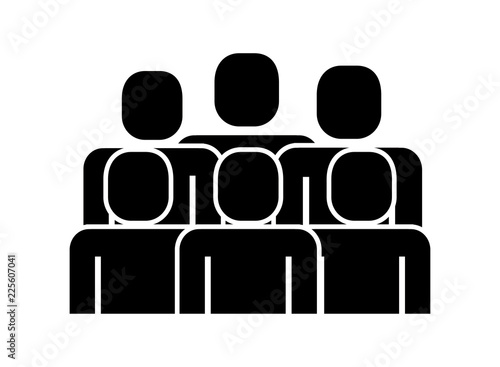 group of people teamwork silhouette