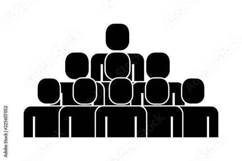 group of people teamwork silhouette