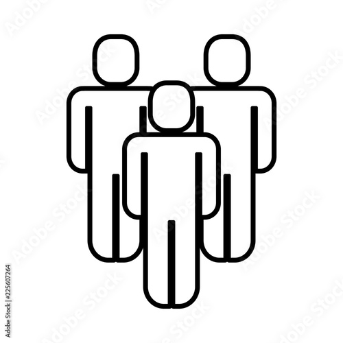 group of people teamwork silhouette