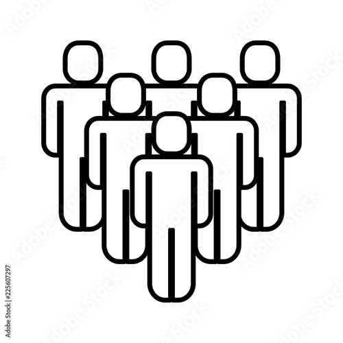 group of people teamwork silhouette