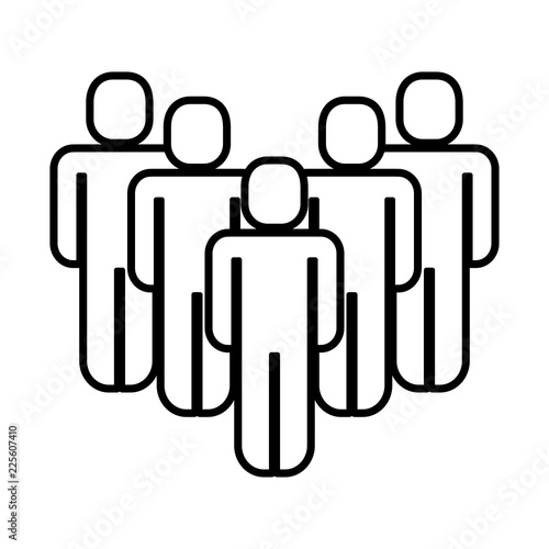 group of people teamwork silhouette
