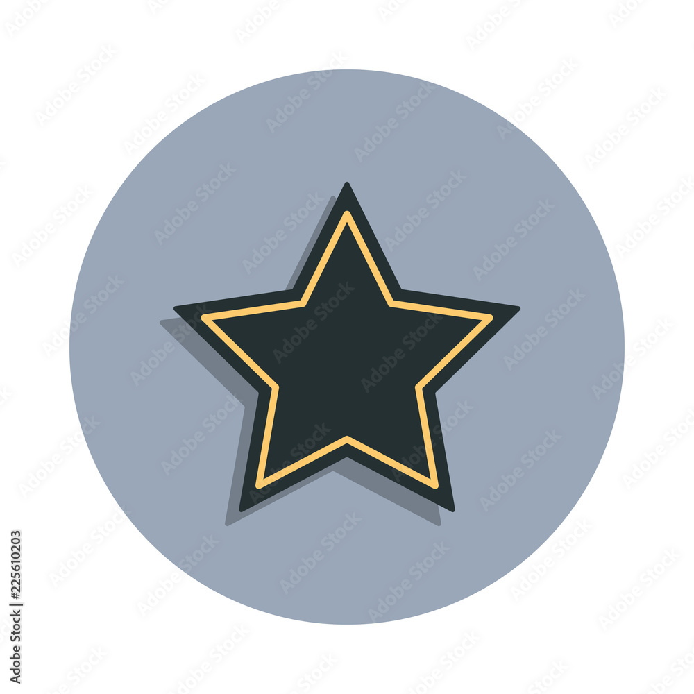 five-pointed star icon in badge style. One of web collection icon can be used for UI, UX five-pointed star icon in badge style. One of web collection icon can be used for UI, UX