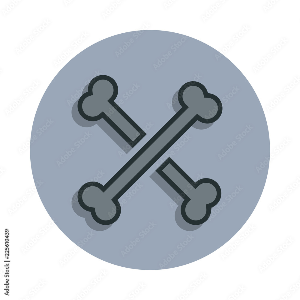 bones icon in badge style. One of web collection icon can be used for UI, UX bones icon in badge style. One of web collection icon can be used for UI, UX