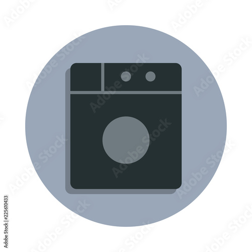 washing machine icon in badge style. One of web collection icon can be used for UI, UX