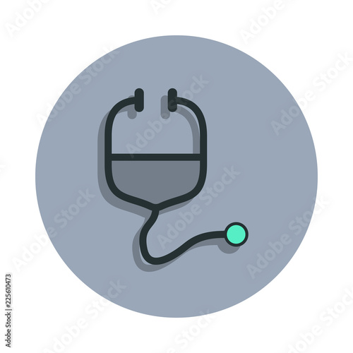 endoscope icon in badge style. One of web collection icon can be used for UI, UX