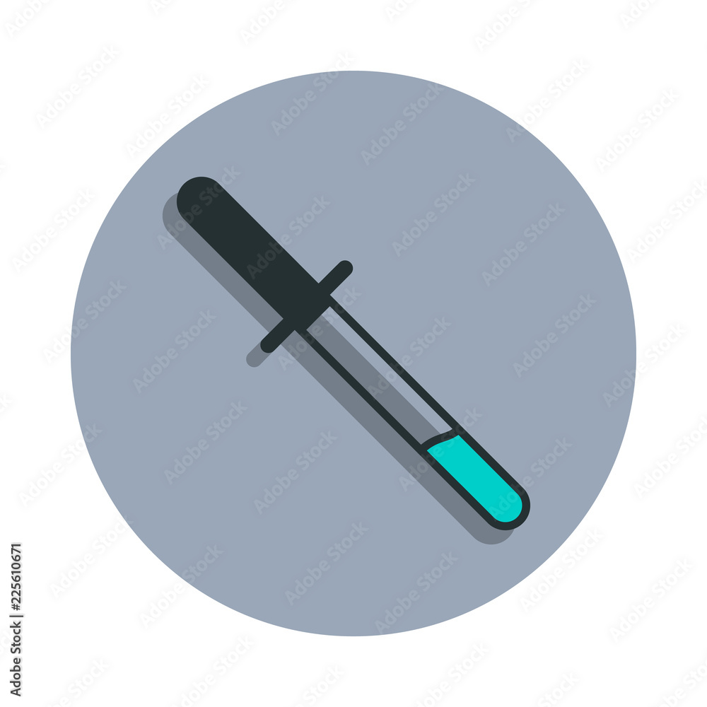 pipette icon in badge style. One of web collection icon can be used for UI, UX pipette icon in badge style. One of web collection icon can be used for UI, UX