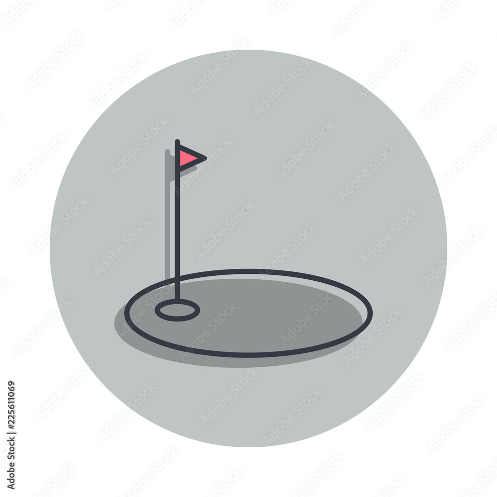golf bowl icon in badge style. One of web collection icon can be used for UI, UX golf bowl icon in badge style. One of web collection icon can be used for UI, UX