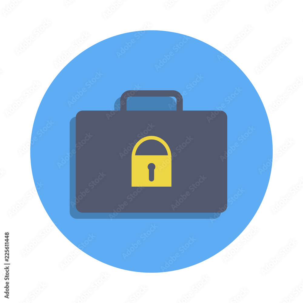 castle on a diplomat colored icon in badge style. One of Banking collection icon can be used for UI, UX castle on a diplomat colored icon in badge style. One of Banking collection icon can be used for UI, UX