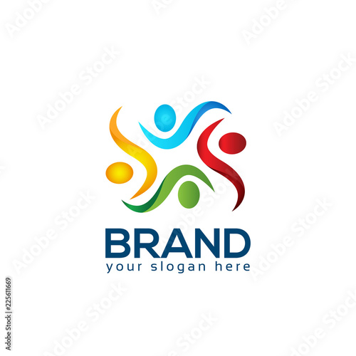 Community people concept. Icon of people together